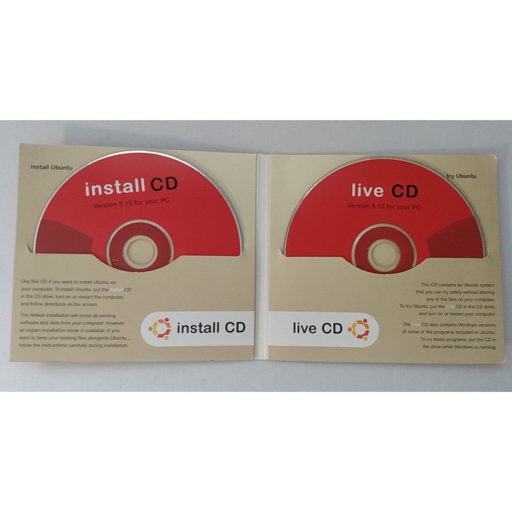 Ubuntu Linux 5.10 PC Version Software Intel X86 Based RARE - Picture 2 of 7